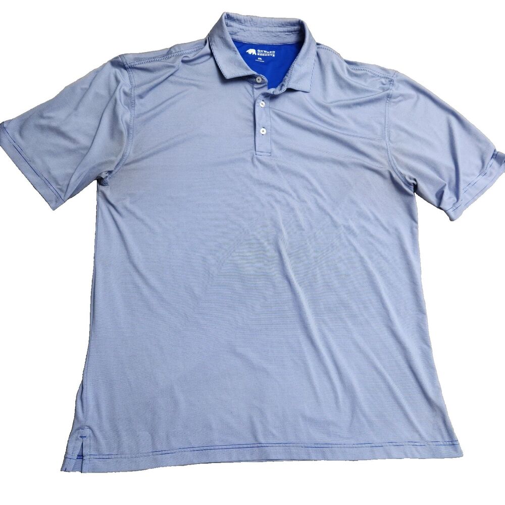 ONWARD RESERVE Polo Shirt Men Size 2XL Blue Performance Printed Short Sleeve
